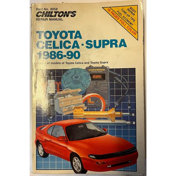 Chilton's Repair Manual Toyota Celica Supra 1986-90 - Picture 1 of 3